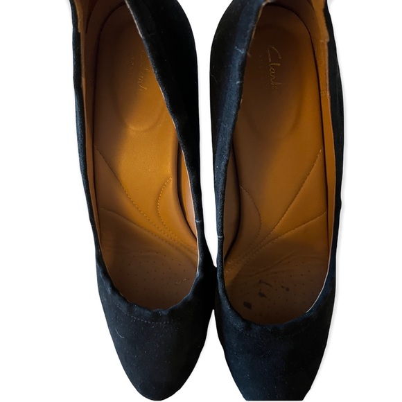 Clarks Artisan Block Suede Heels - Picture 6 of 7